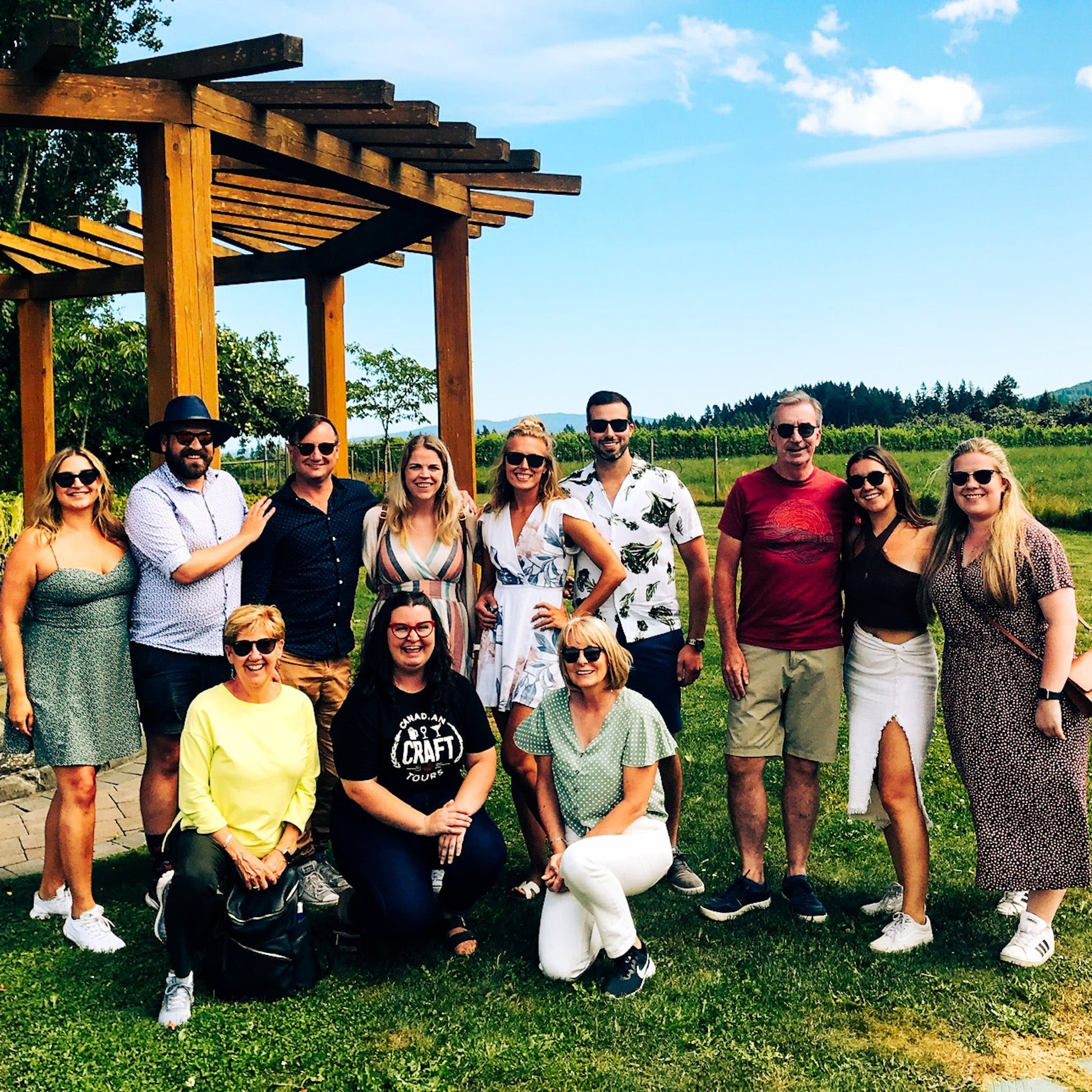 Cowichan Valley Wine Tour Group At Unsworth